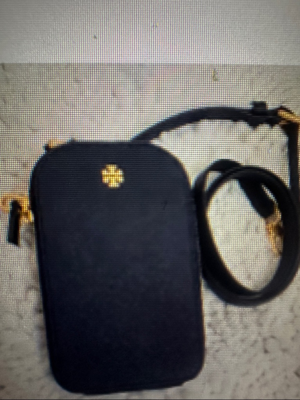 Tory Burch Blue Emerson Phone Crossbody Phone Case with Gold Chain